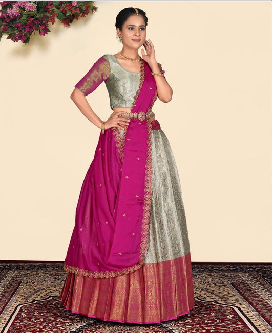 Latest Semi Stitched Lehenga Choli With Dupatta.