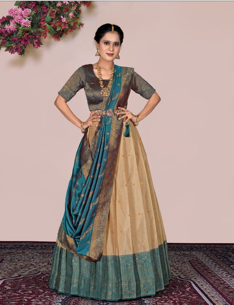 Latest Semi Stitched Lehenga Choli With Dupatta.