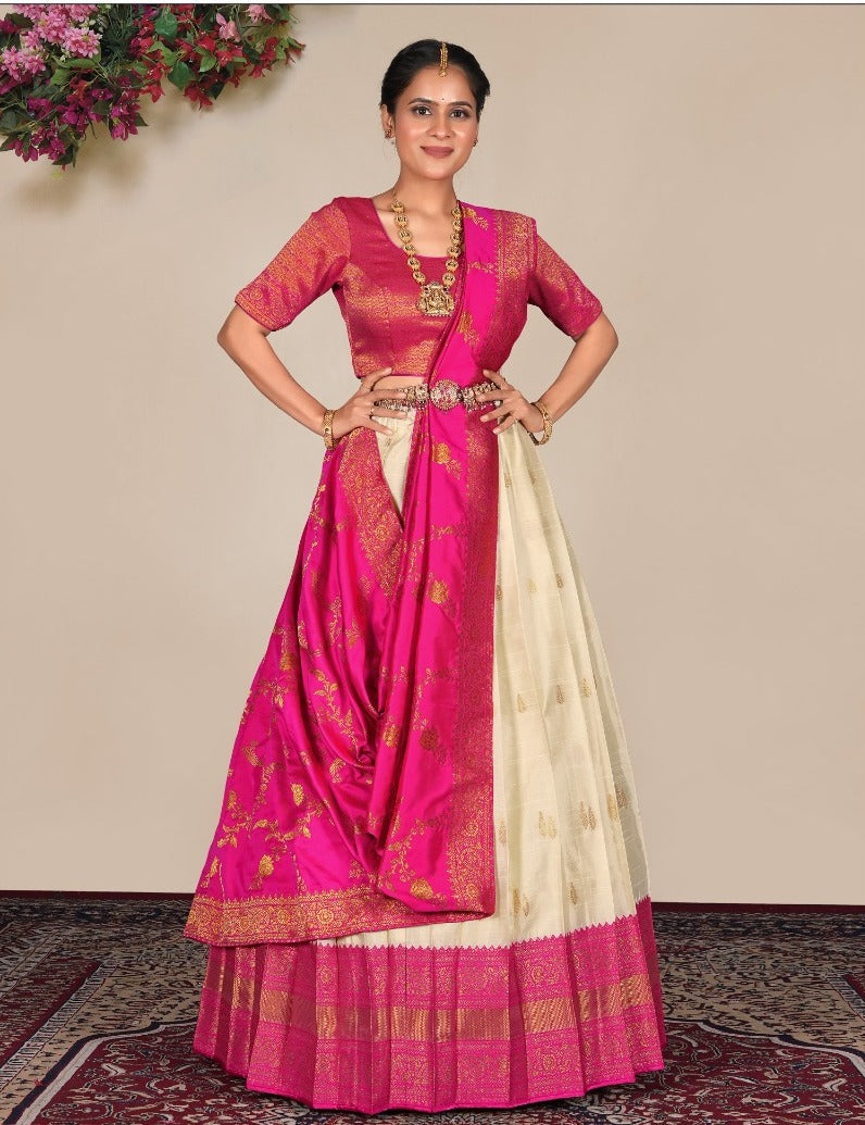 Latest Semi Stitched Lehenga Choli With Dupatta.