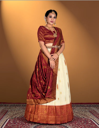 Latest Semi Stitched Lehenga Choli With Dupatta.