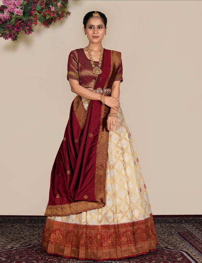 Latest Semi Stitched Lehenga Choli With Dupatta.