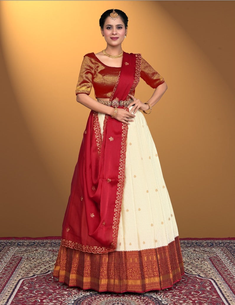 Latest Semi Stitched Lehenga Choli With Dupatta.