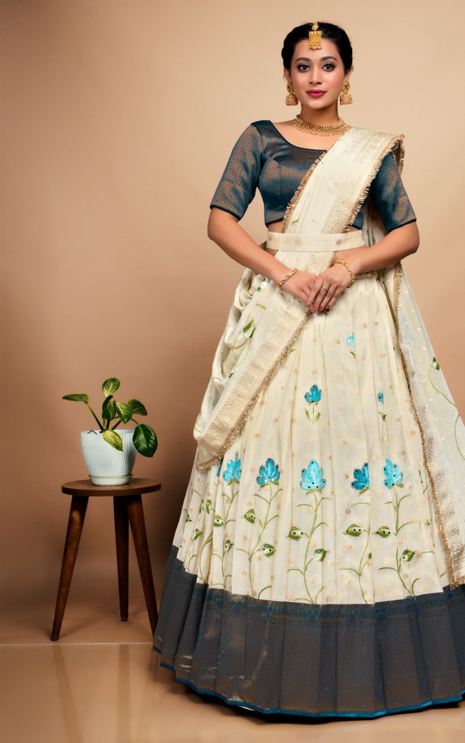 Latest Semi Stitched Lehenga Choli With Dupatta.