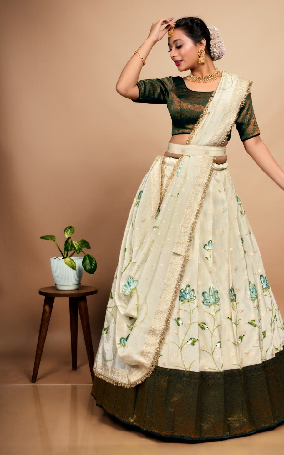 Latest Semi Stitched Lehenga Choli With Dupatta.