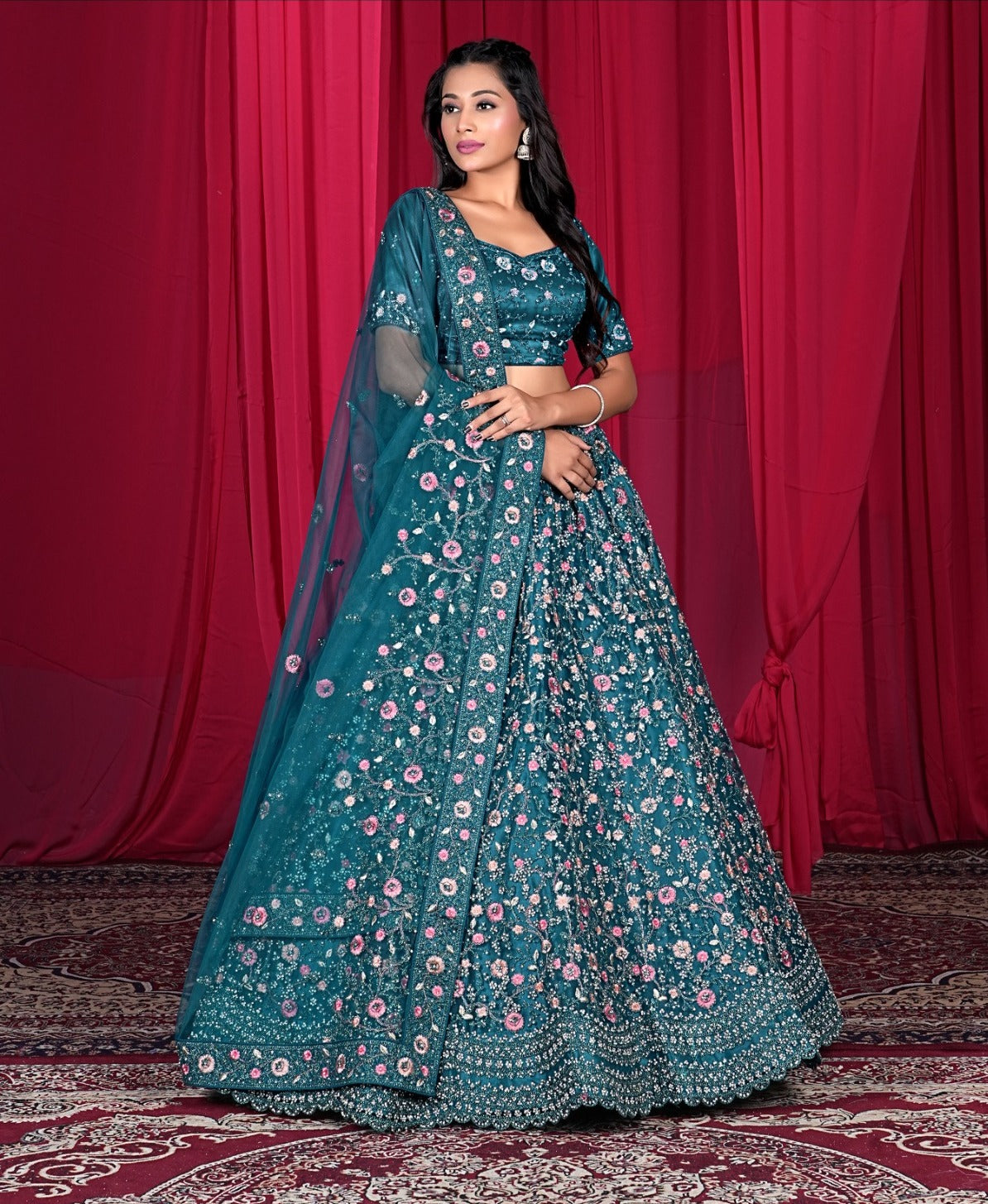 Latest Semi Stitched Lehenga Choli With Dupatta.