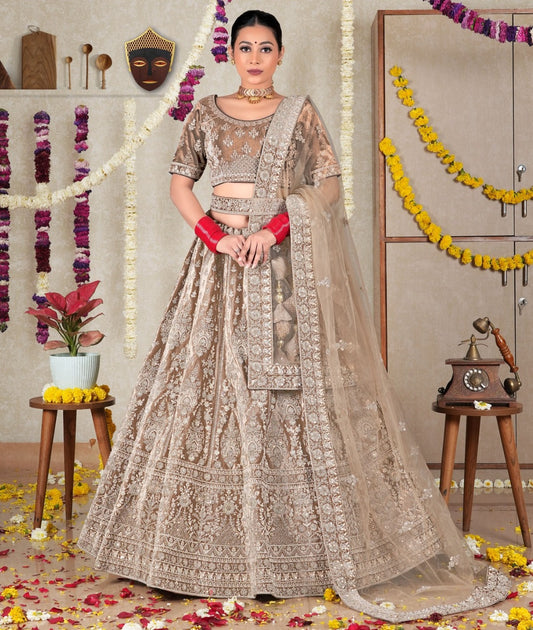 New Semi Stitiched Velvet Bridal Lehenga Choli
