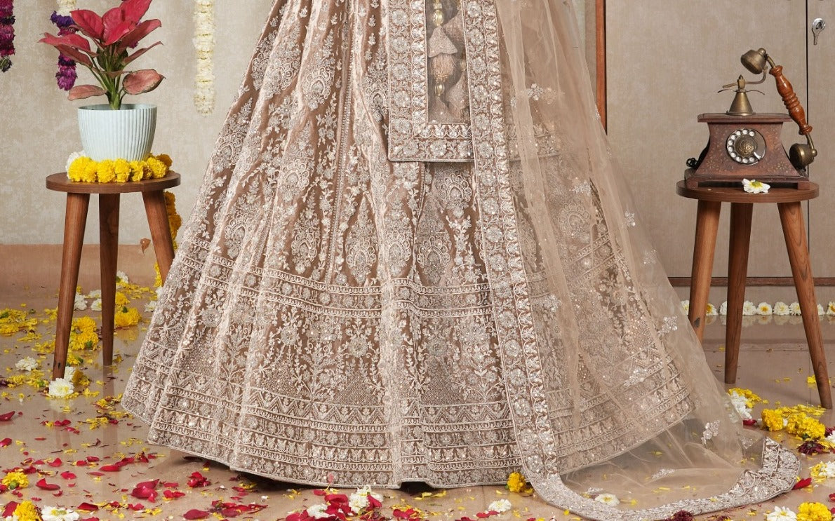 New Semi Stitiched Velvet Bridal Lehenga Choli