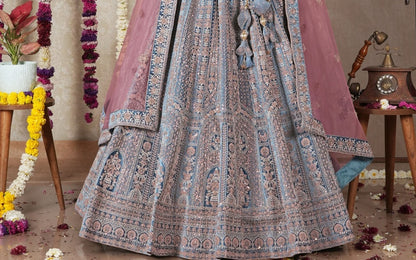 New Semi Stitiched Velvet Bridal Lehenga Choli