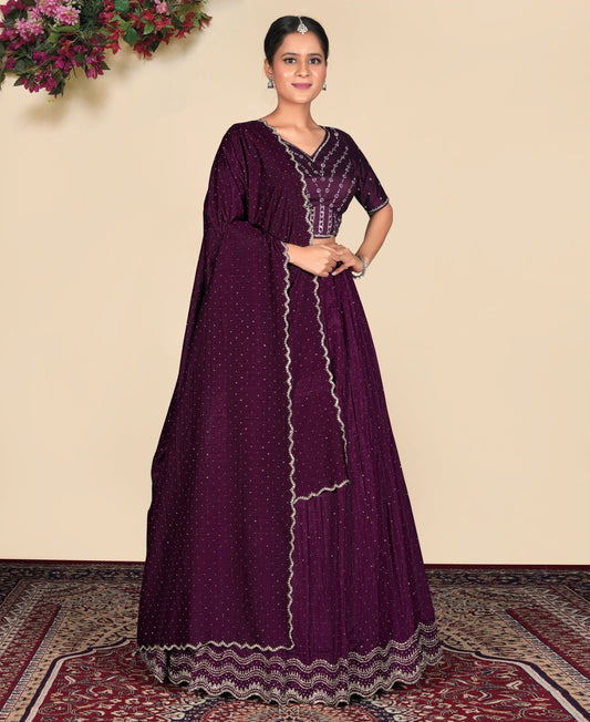 Latest Semi Stitched Lehenga Choli With Dupatta.