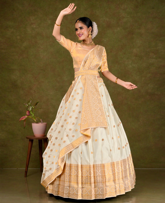 Latest Semi Stitched Lehenga Choli With Dupatta.