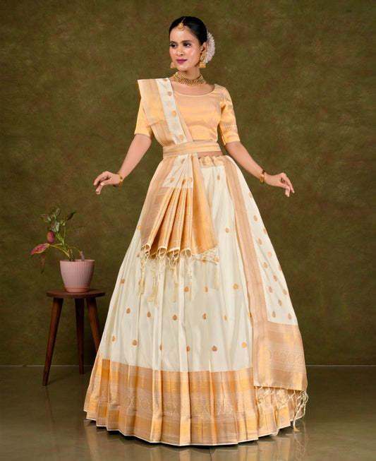 Latest Semi Stitched Lehenga Choli With Dupatta.