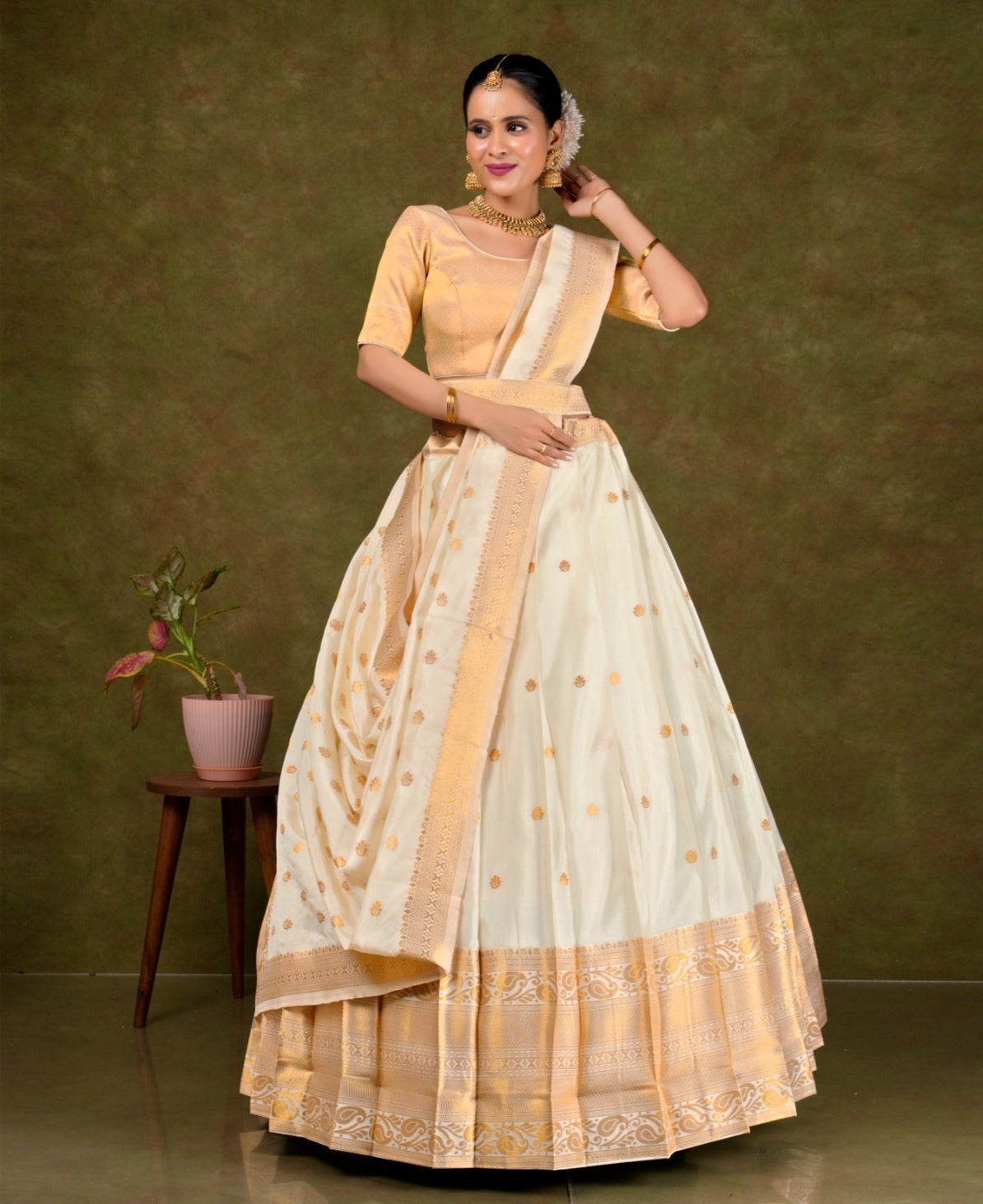 Latest Semi Stitched Lehenga Choli With Dupatta.