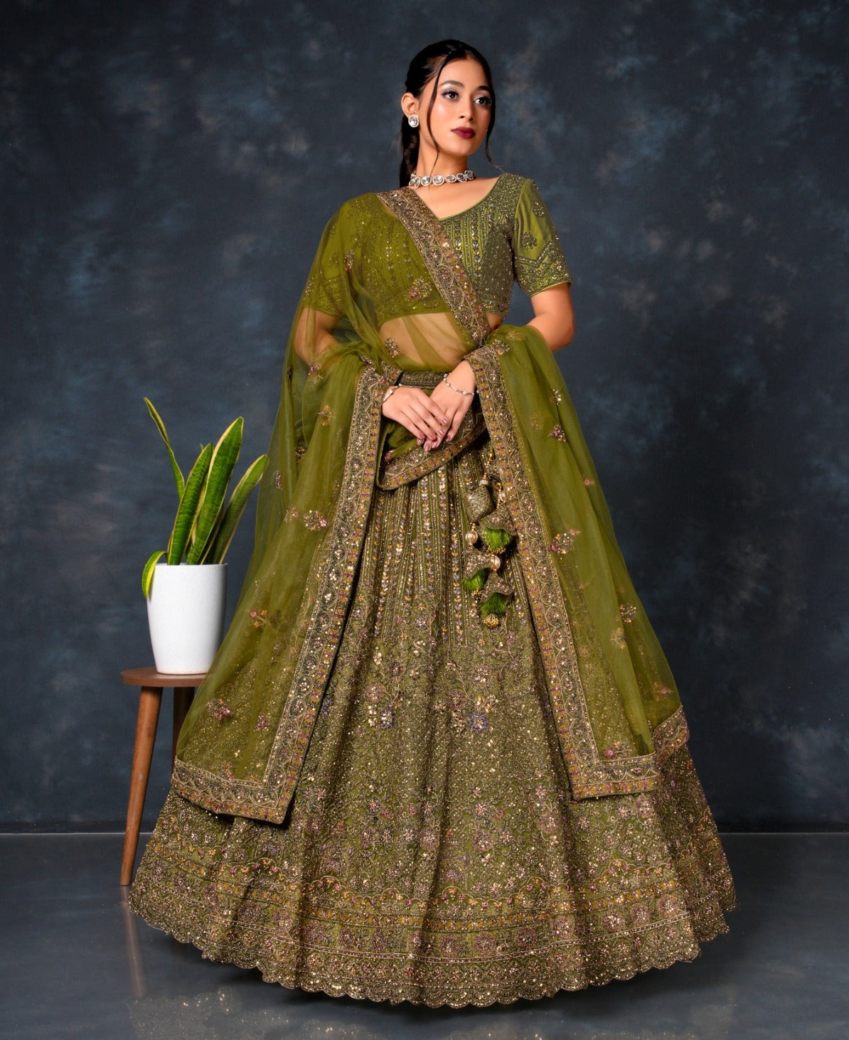 Latest Semi Stitched Lehenga Choli With Dupatta.