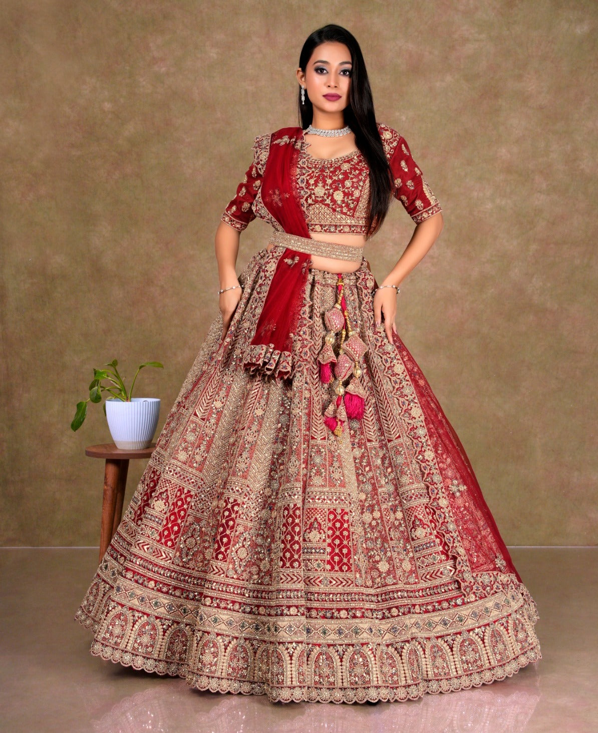 Latest Semi Stitched Lehenga Choli With Dupatta.