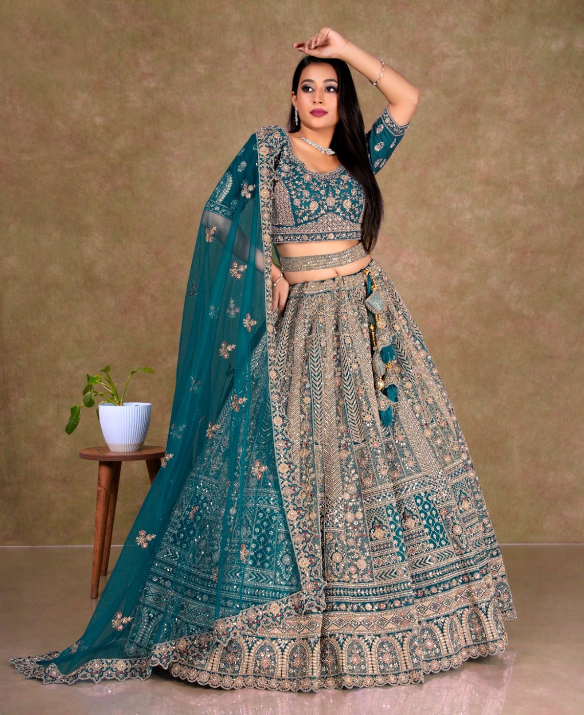 Latest Semi Stitched Lehenga Choli With Dupatta.