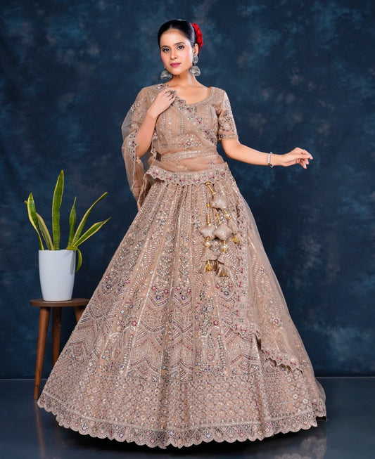 Latest Semi Stitched Lehenga Choli With Dupatta.
