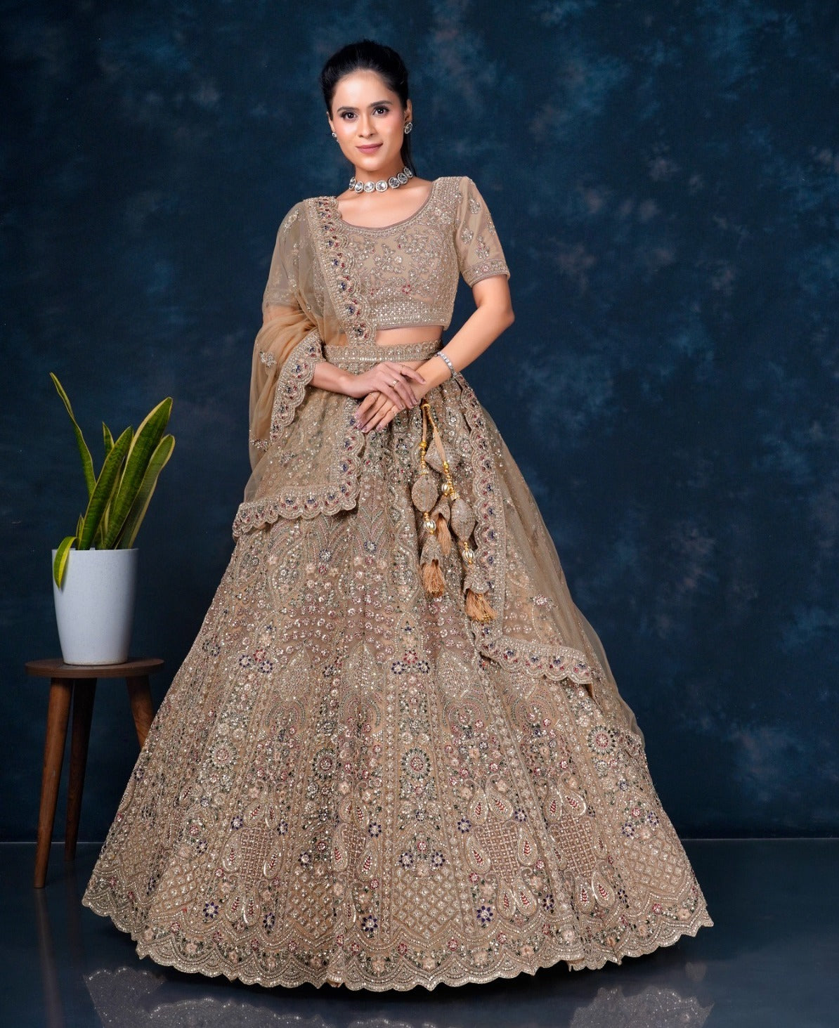 Latest Semi Stitched Lehenga Choli With Dupatta.