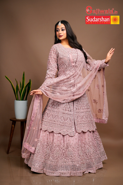 Bridal Kameez with Gharara & Dupatta