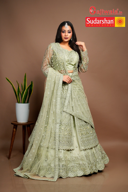 Bridal Kameez with Gharara & Dupatta