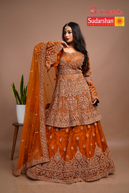 Bridal Kameez with Gharara & Dupatta