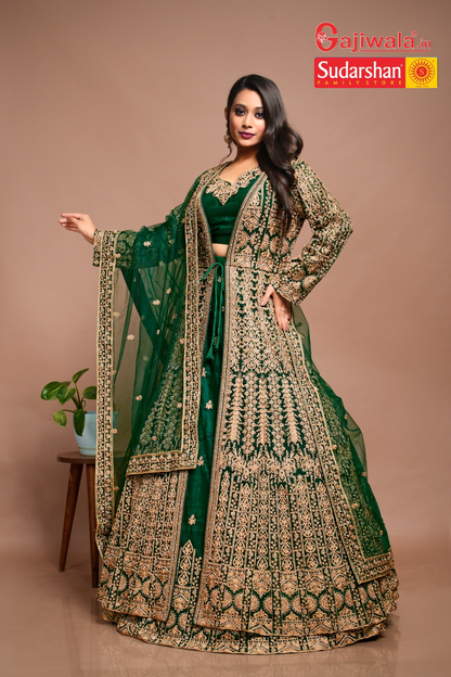 Bridal Kameez with Gharara & Dupatta