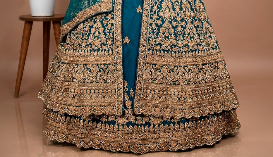 Bridal Kameez with Gharara & Dupatta