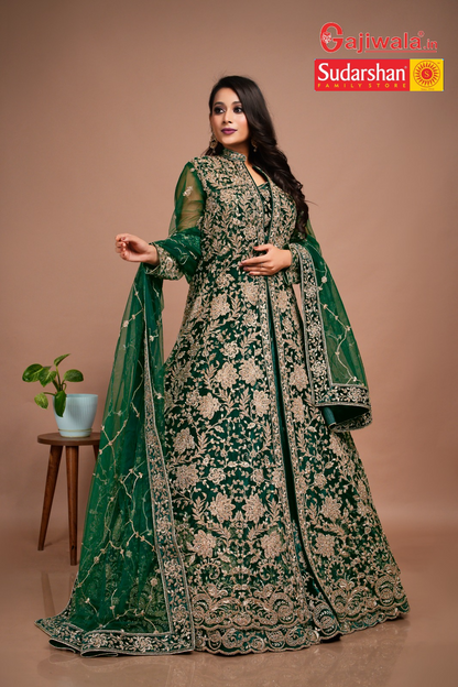 Bridal Kameez with Gharara & Dupatta