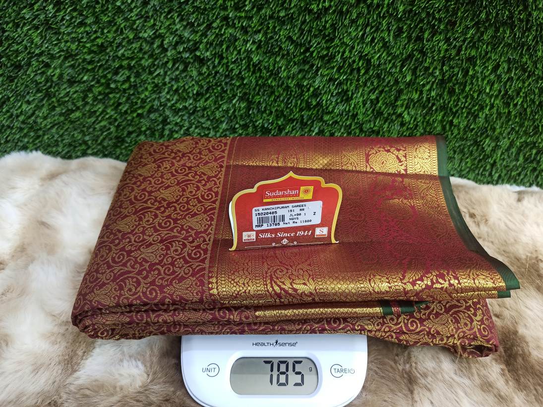 Pure Kanchipuram Silk Saree.