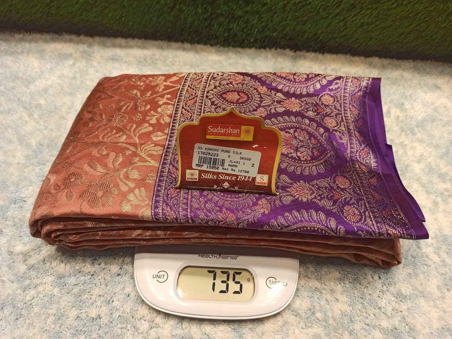 Pure Kanchipuram Silk Saree.