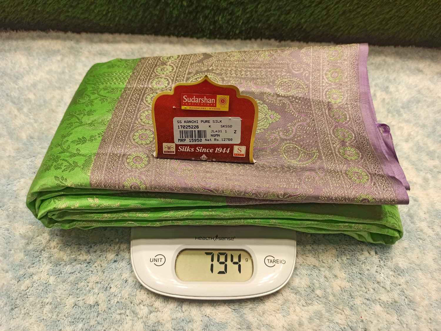 Pure Kanchipuram Silk Saree.