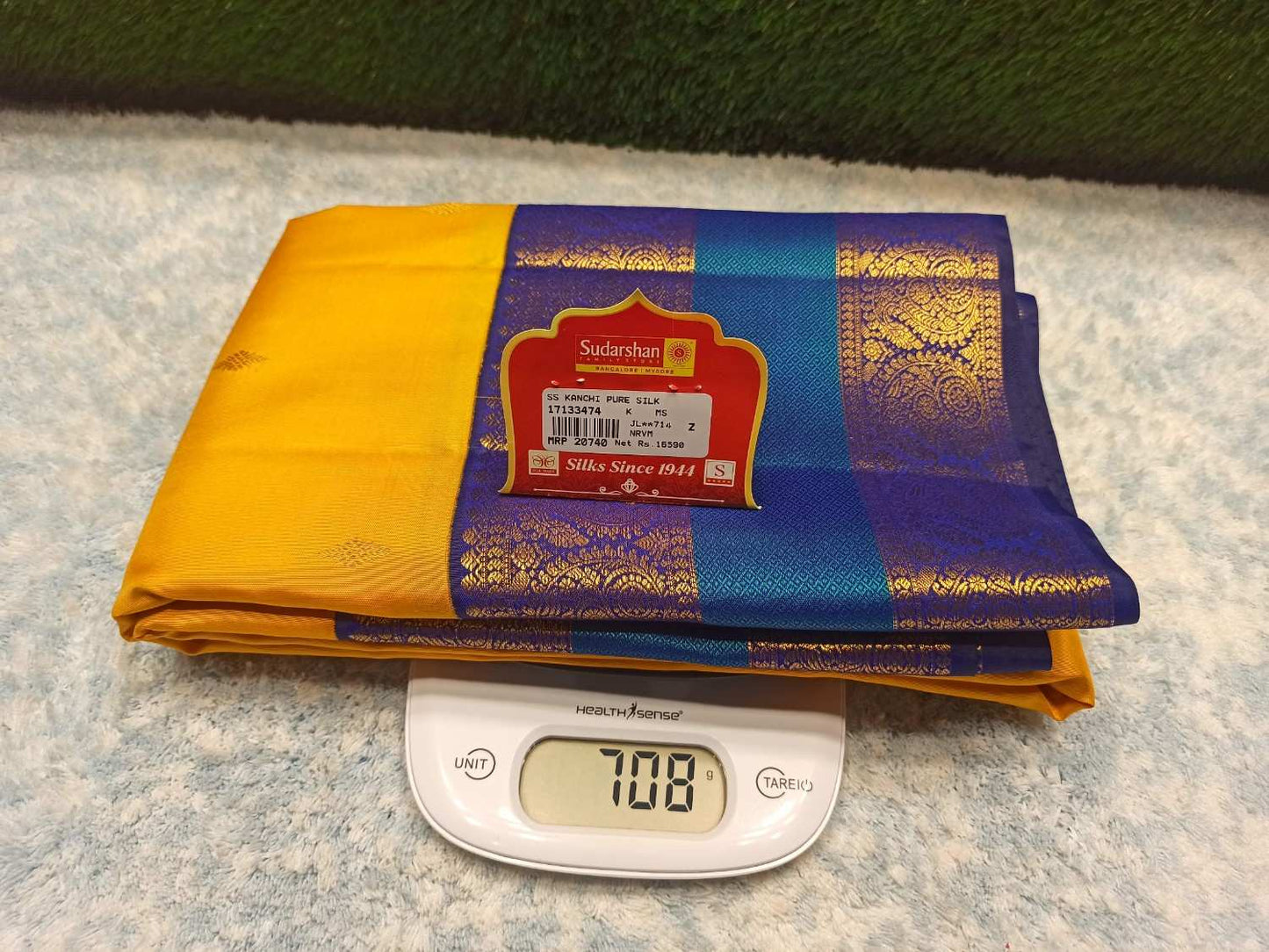 Pure Kanchipuram Silk Saree.