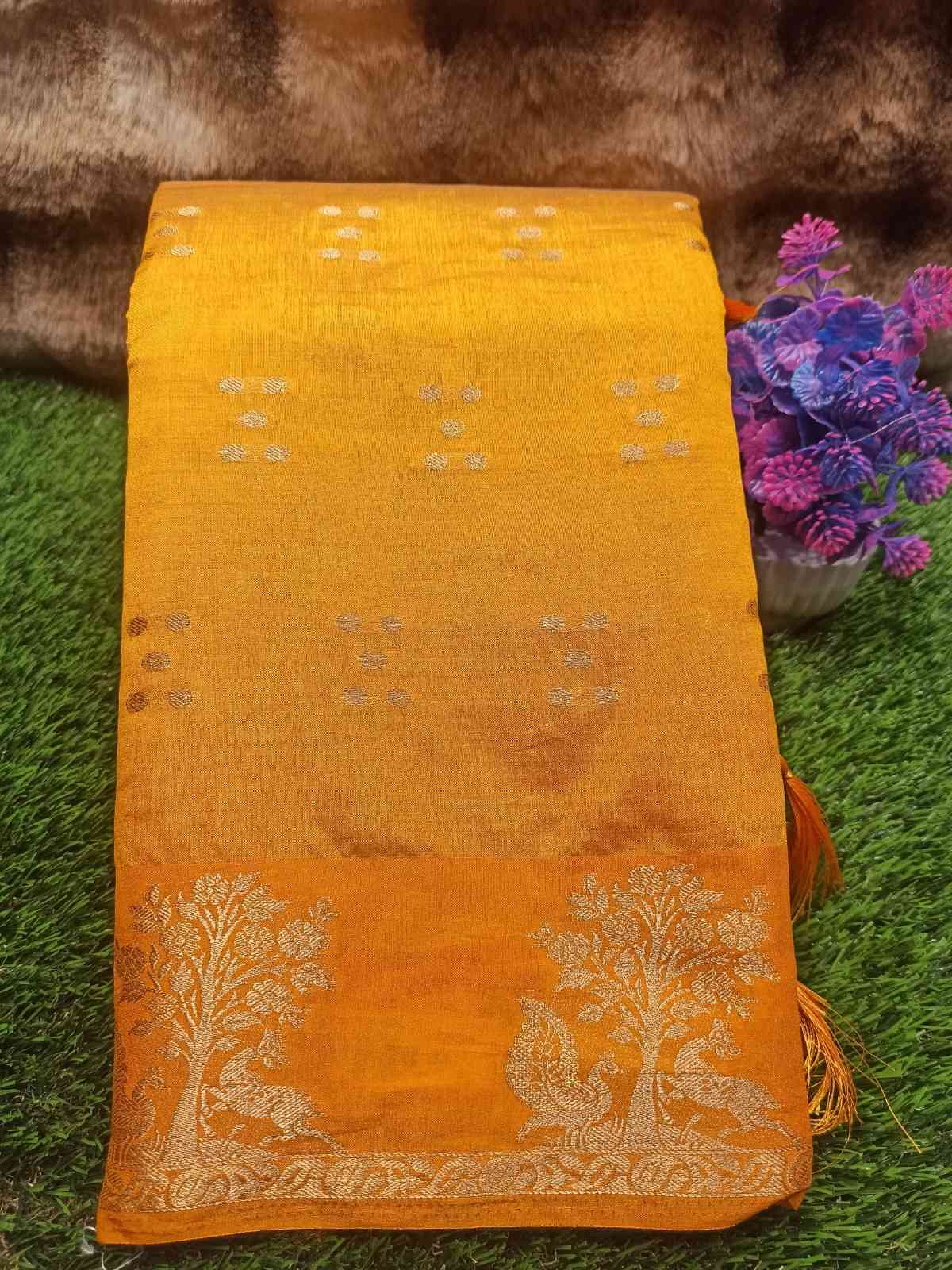 Artificial / Mix Crape Sarees ( Semi Crape )
