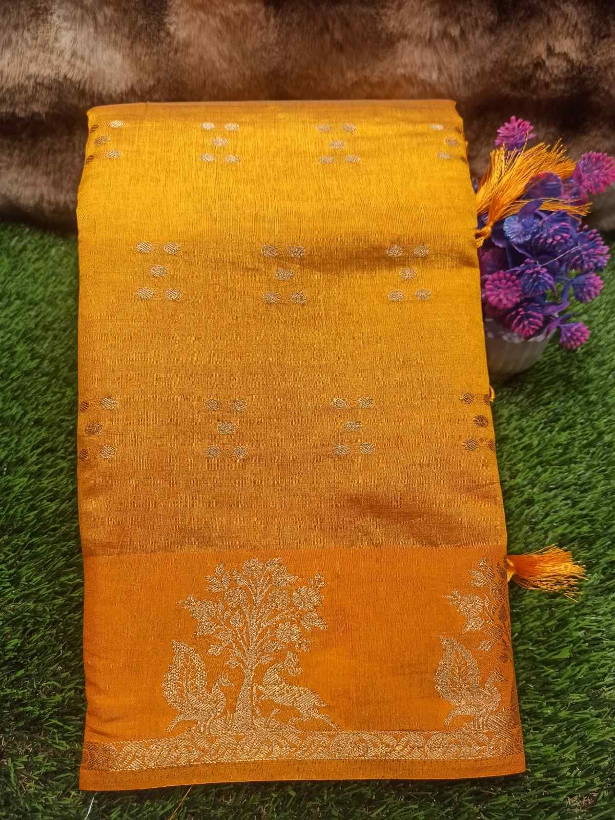 Artificial / Mix Crape Sarees ( Semi Crape )