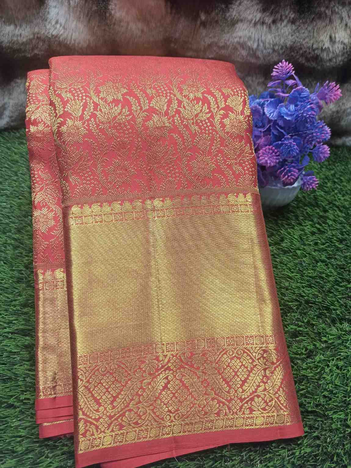 Pure Kanchipuram Silk Saree.