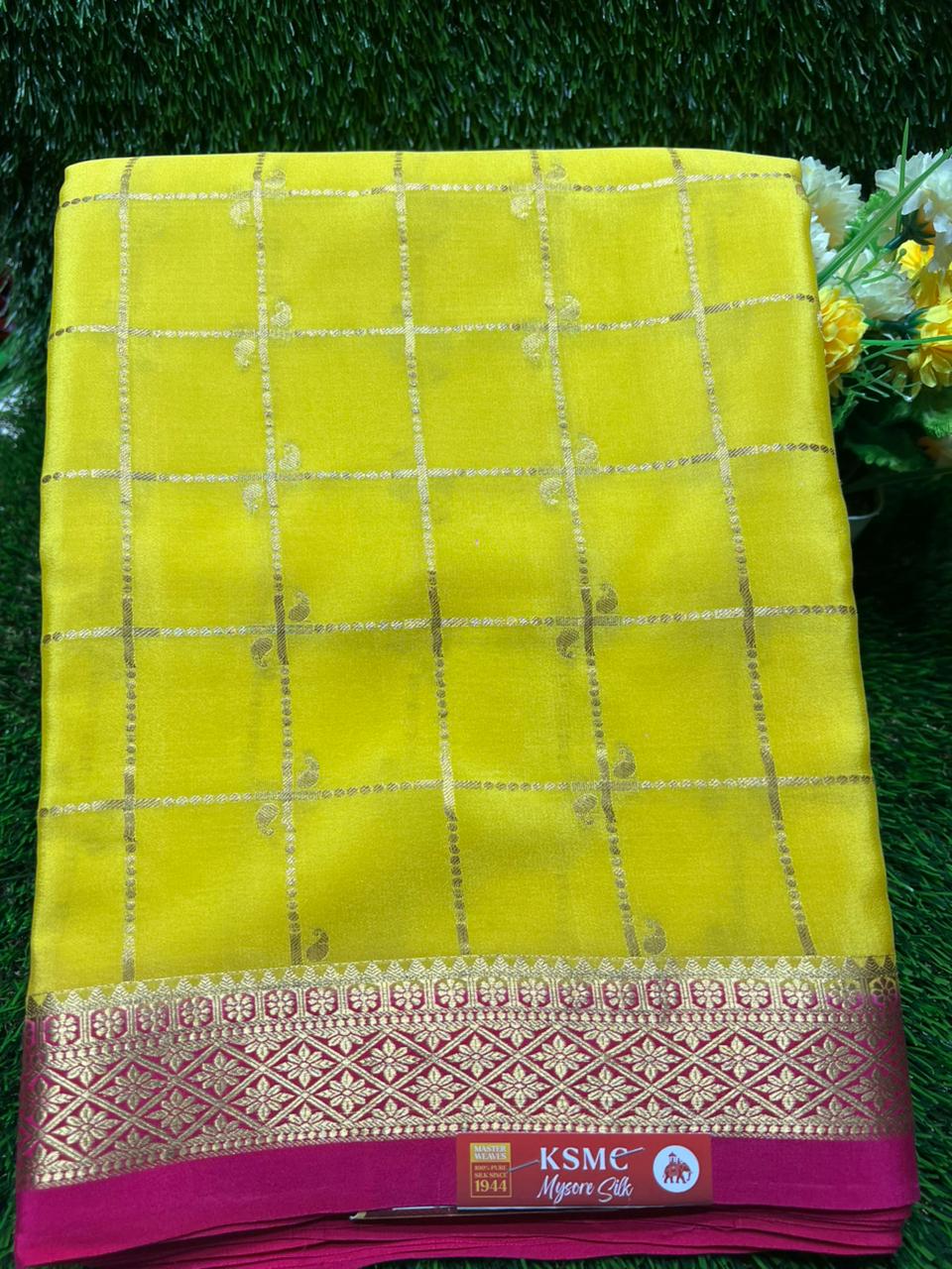 Pure Mysore Silk Saree.