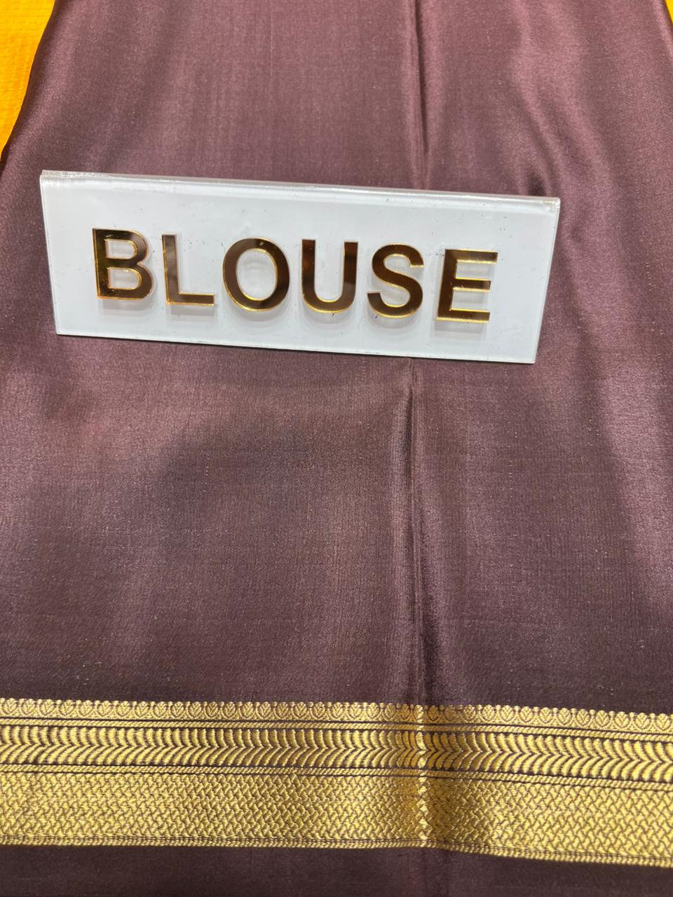 Pure Mysore Silk Saree.