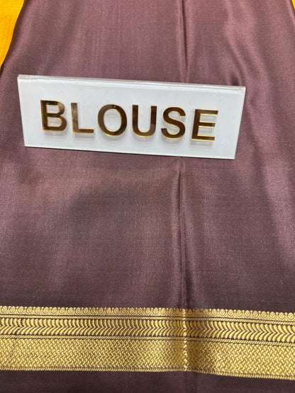 Pure Mysore Silk Saree.