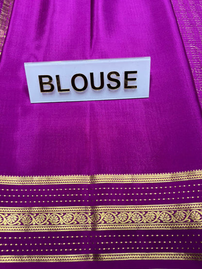 Pure Mysore Silk Saree.