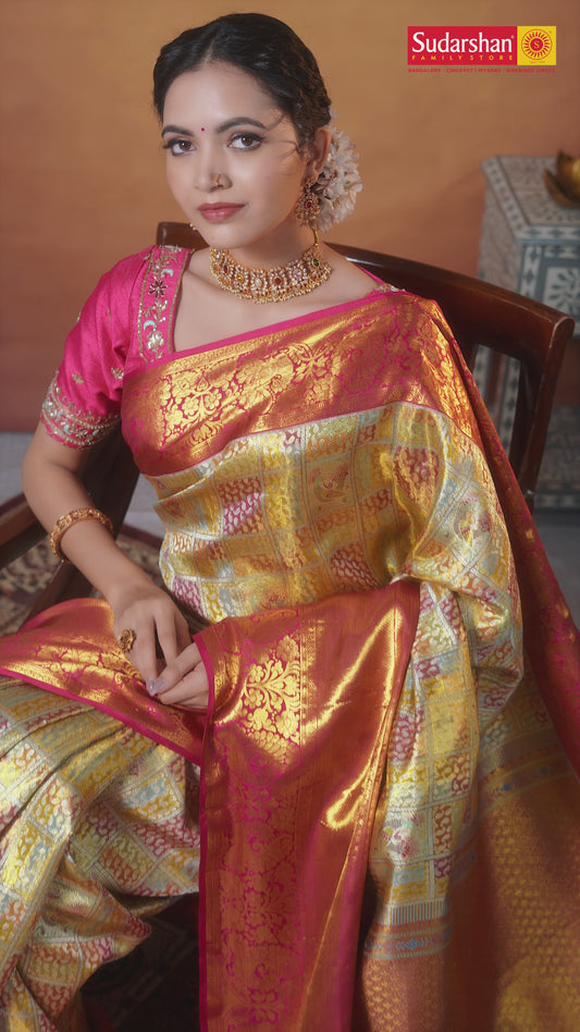 Pure Kanchipuram Silk Saree.
