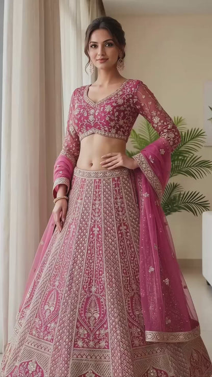 Latest Semi Stitched Lehenga Choli With Dupatta.