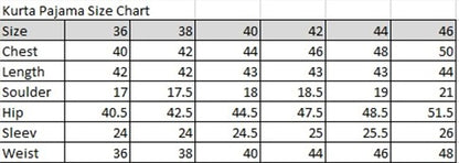 Traditional Wear Cotton Kurta Pajama With Emroidery Work