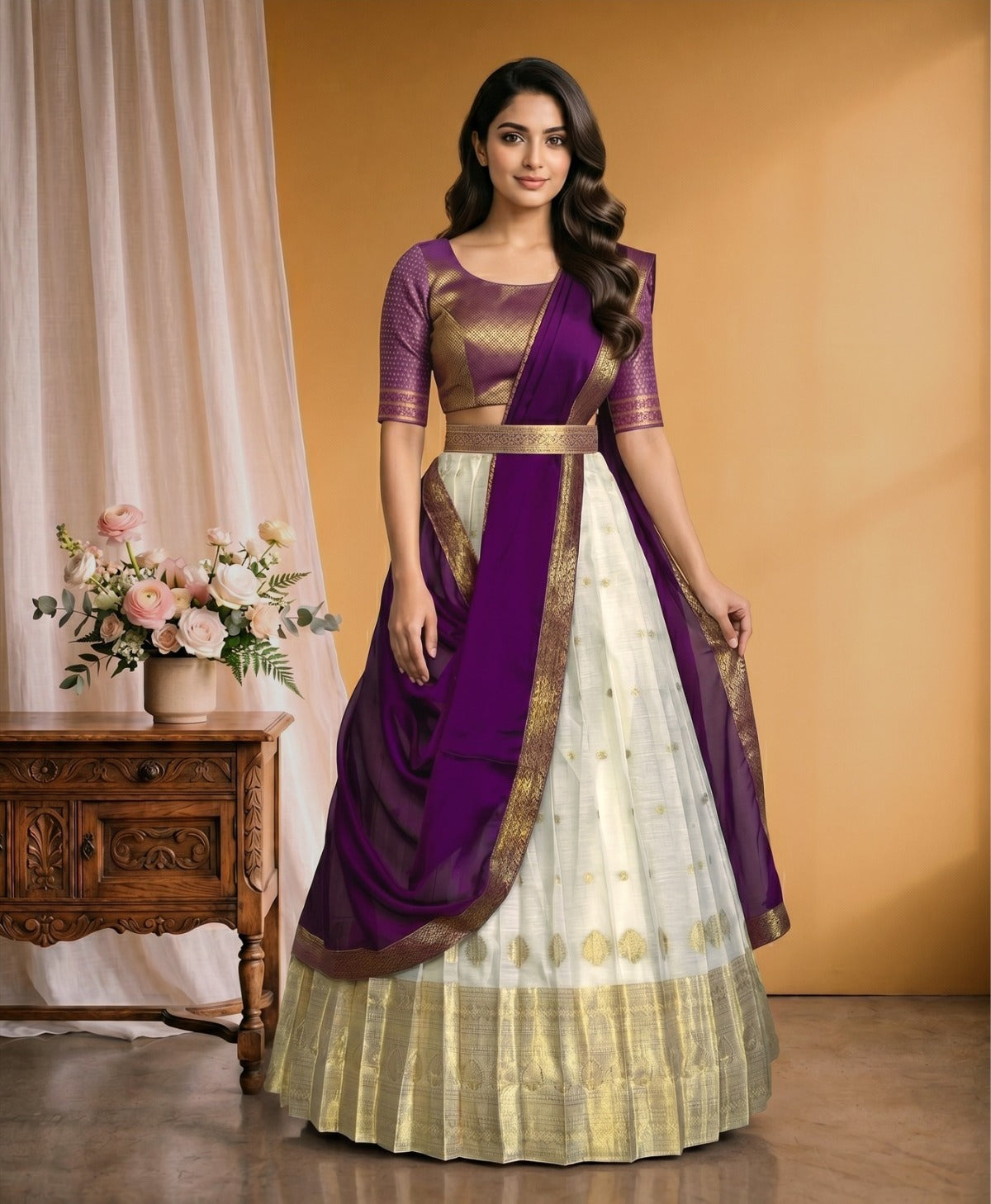 Latest Semi Stitched Lehenga Choli With Dupatta