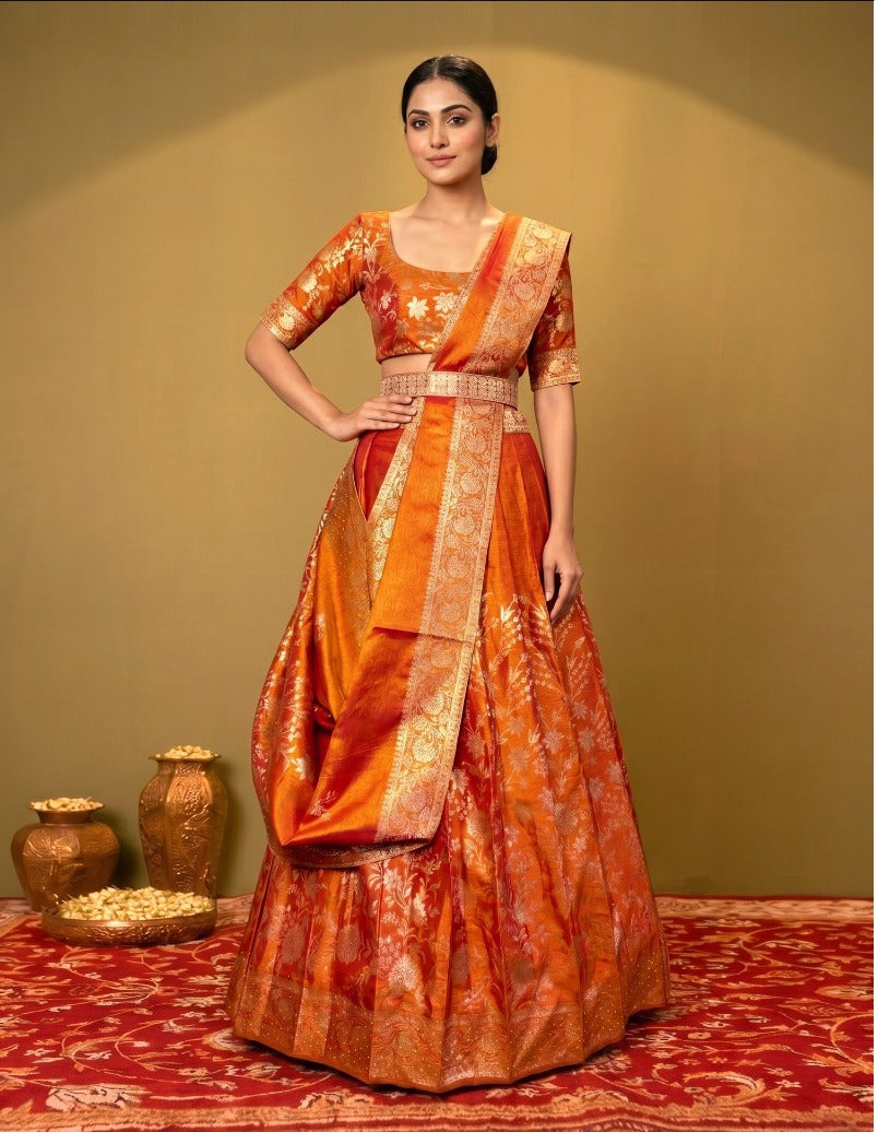 Latest Semi Stitched Lehenga Choli With Dupatta