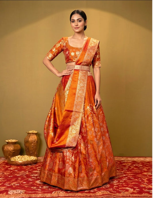 Latest Semi Stitched Lehenga Choli With Dupatta