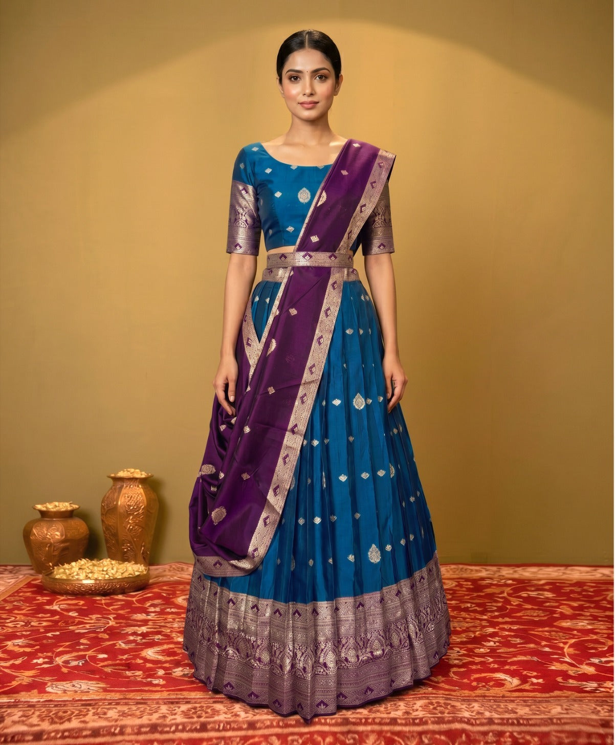 Latest Semi Stitched Lehenga Choli With Dupatta