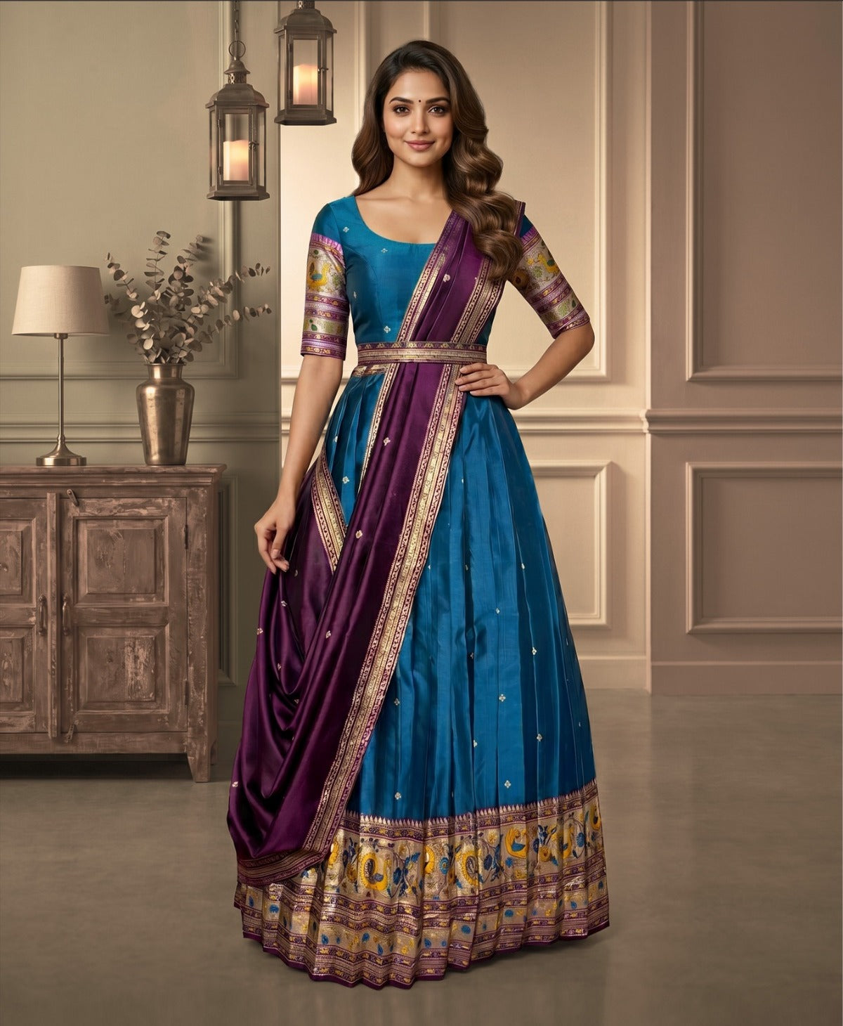 Latest Semi Stitched Lehenga Choli With Dupatta