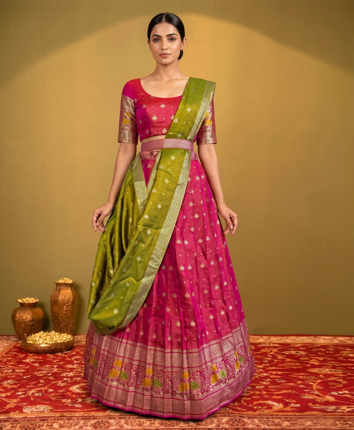 Latest Semi Stitched Lehenga Choli With Dupatta