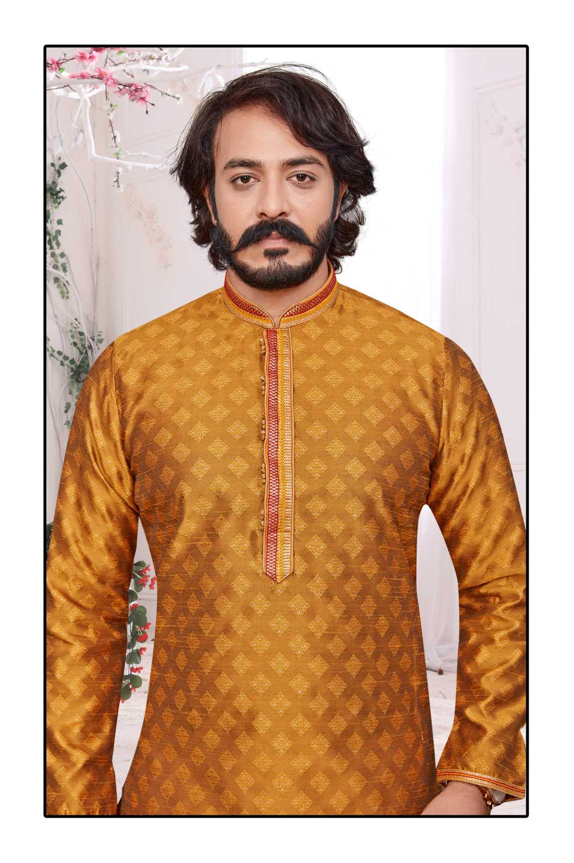 Indowestren Semi Cotton Kurta Pyjama