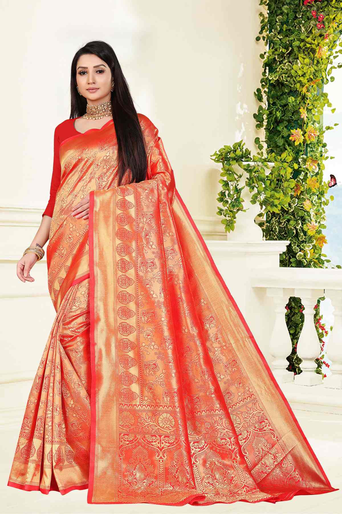 Sudarshan silks latest Fancy Silk Saree