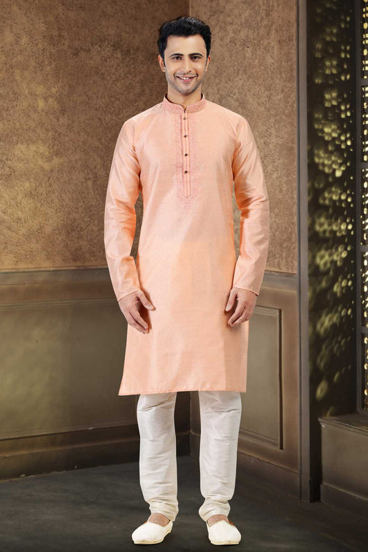 Latest Trendy Banarasi Silk Kurta Pyjama